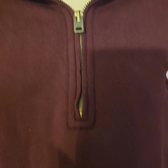 Coach 1/4 zip pullover collared Womens/mens Maroon sweatshirt  FIRM PRICE - Picture 5 of 7